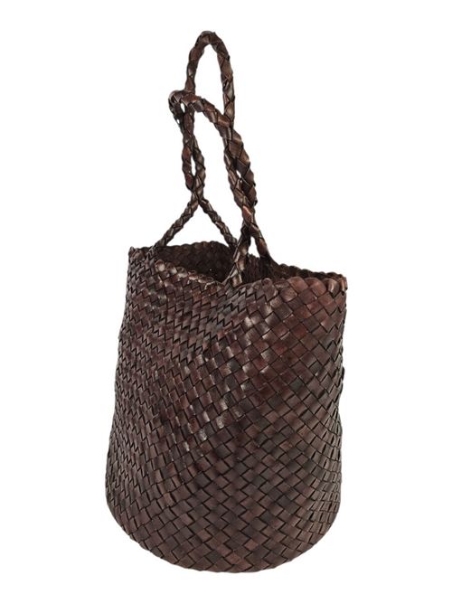 secchiello donna in pelle intrecciata marrone Vetra Studio | ROSIE-WOVENV01